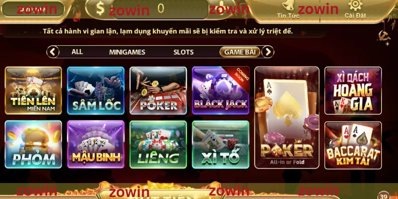 Phương Thức Thanh Toán ZOWIN