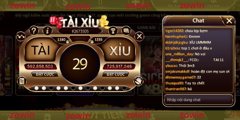 Tài xỉu zowin