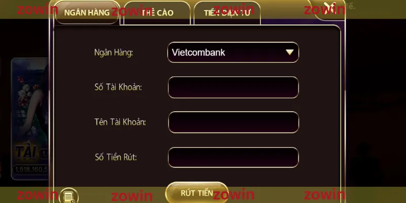 Rút Tiền Zowin